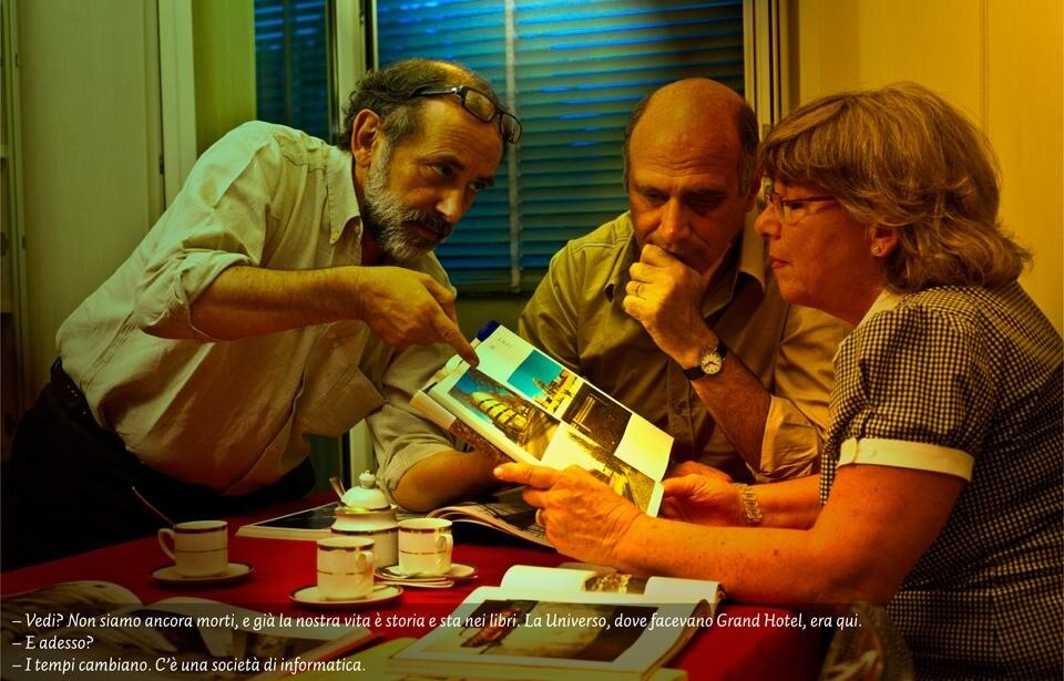 Lorenzo a cena a casa dell'amico Gino