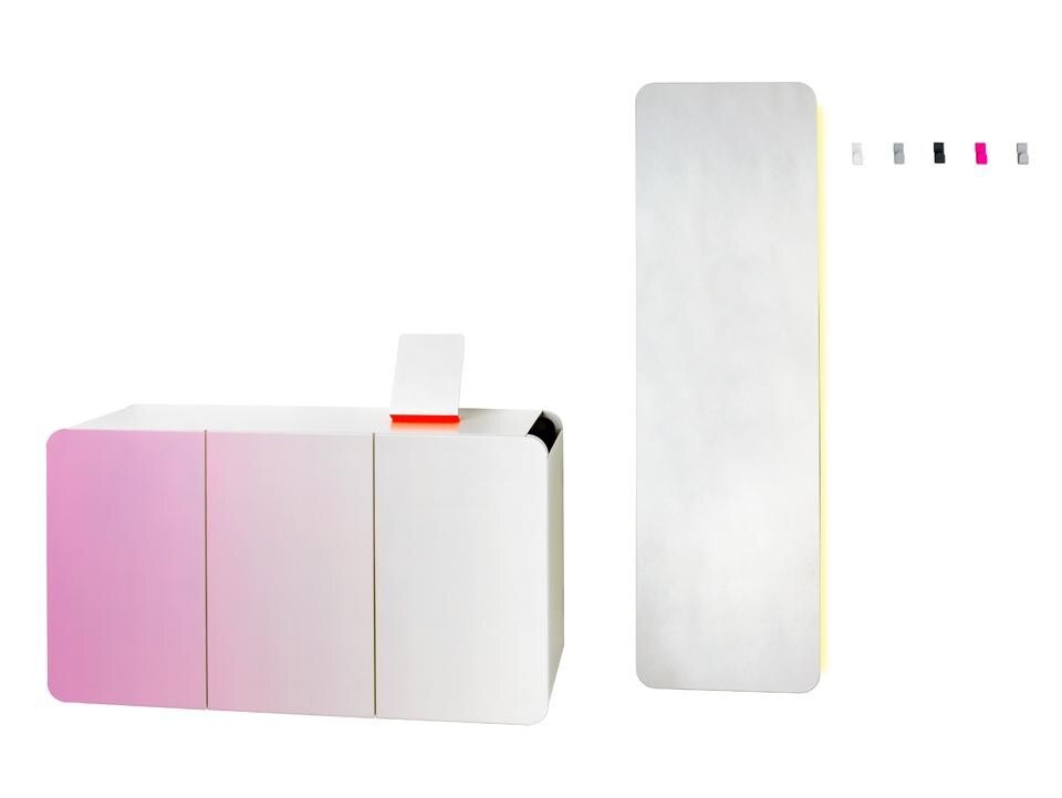 Flare di Scholten & Baijings in gradazioni di rosa.