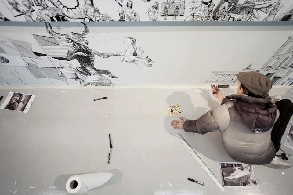 <i>OZMO Il PreGIUDIZIO UNIVERSALE</i>, Museo del Novecento, Milano, 2 – 21 febbraio 2012. Foto Giulia Ticozzi/Il Post