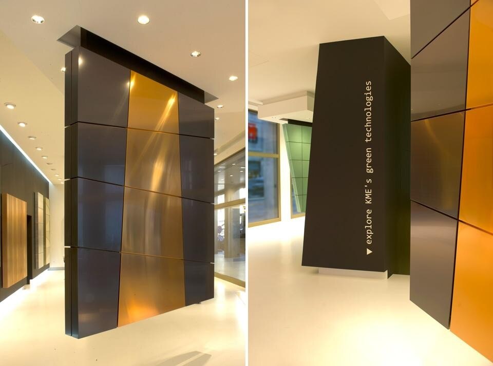 Un ambiente a parte è dedicato alle tecnologie KME per le energie rinnovabili, il fotovoltaico, il solare termico e il risparmio energetico