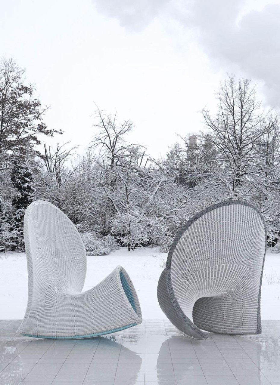 Fabio Novembre, poltroncina 36 h e poltrona a dondolo 56 h