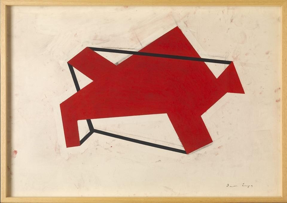 Qui sopra: Bertil Greging, <i>Sort Felle</i>; in alto: Dag Erik Elgin, <i>Abendzeichnungen</i>