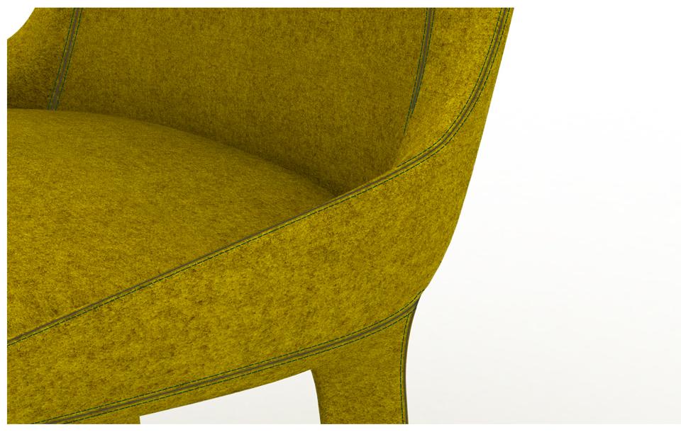 Lepel, collezione di sedute – sedia e poltroncina – disegnata da Luca Nichetto per Casamania