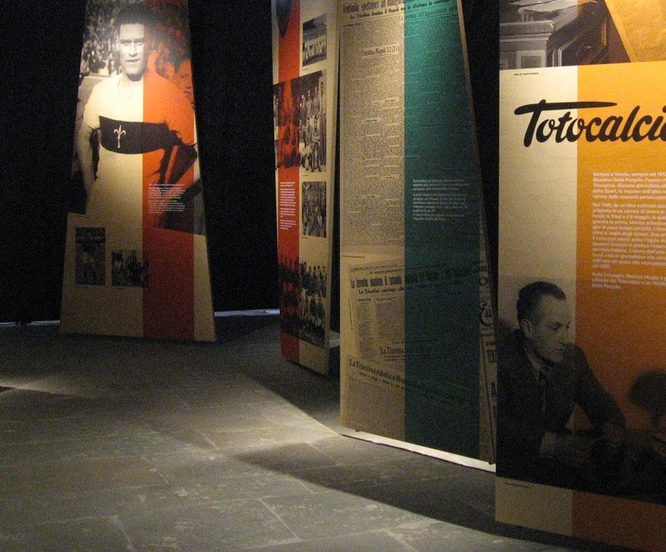 <i>Nereo Rocco. La leggenda del Paròn</i>, allestimento della mostra al Porto Vecchio di Trieste, fino al 31 luglio 2012