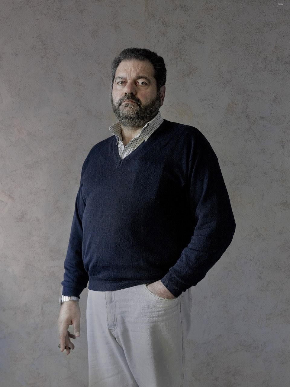 Gaetano Saffiati, titolare di un'azienda di calceztruzzo e movimento terra a Palmi, vicino a Reggio Calabria. Dal 1992 vive sotto protezione per avere contribuito all'arresto di 48 esponenti della 'Ndrangheta. Photo Tommaso Bonaventura / Alessandro Imbriaco @ contrasto