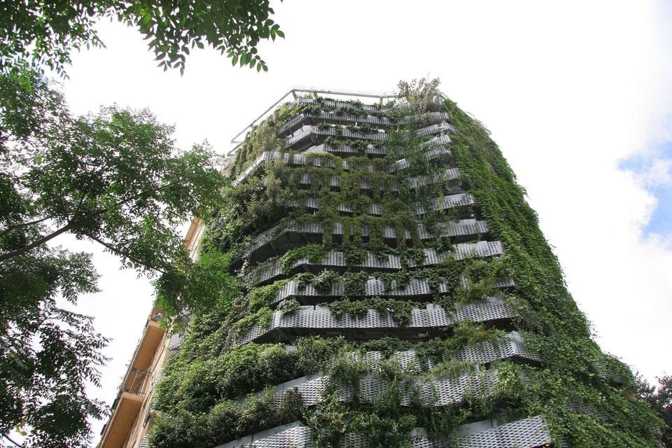 Capella Garcia Arquitectura, Parete vegetale, Barcellona