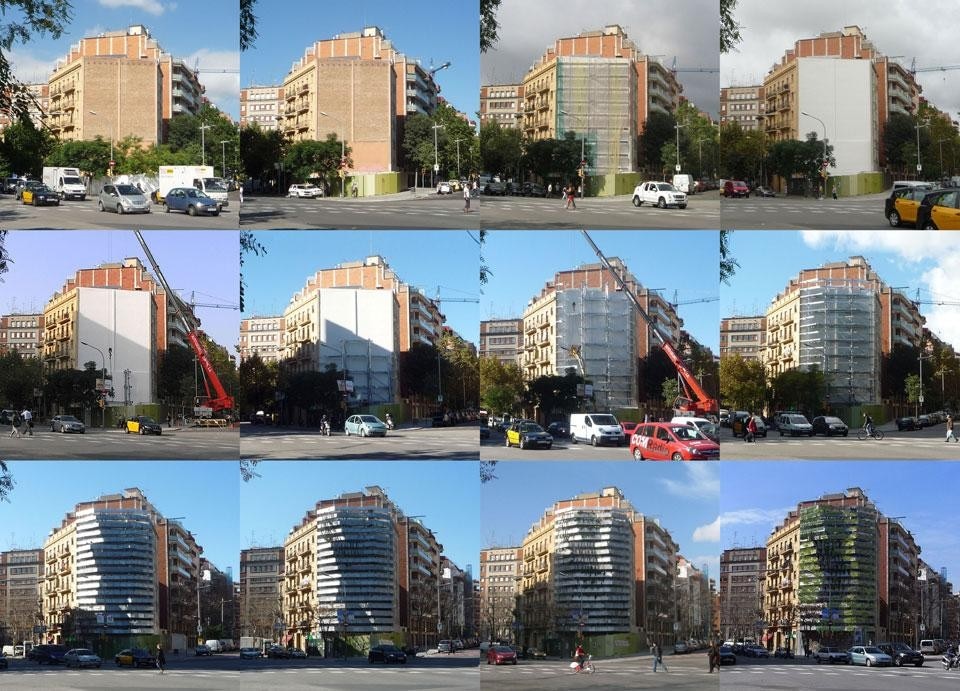 Capella Garcia Arquitectura, Parete vegetale, Barcellona