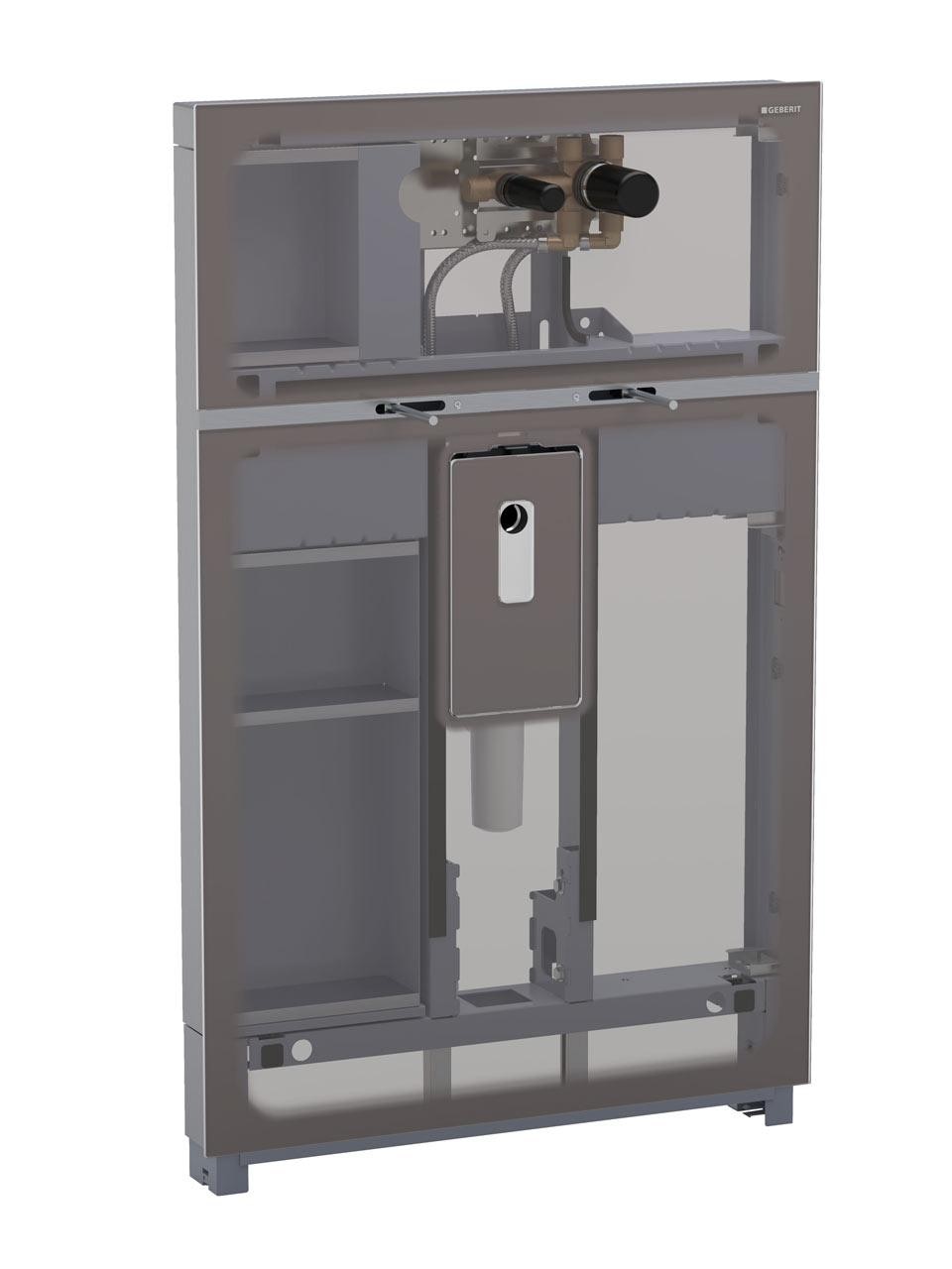 Struttura interna di Geberit Monolith per lavabo