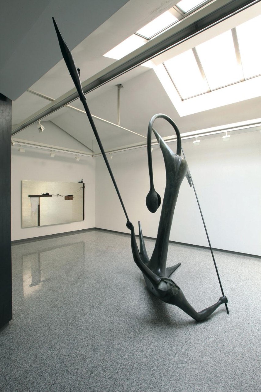 Allestimento della mostra In-Es, Giuseppe Maraniello. Fino al 19 luglio 2012 presso la Galleria Lorenzelli Arte, Milano. Photo B. Bani