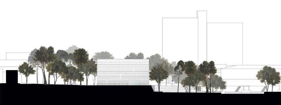 Progetto di Heike Hanada, vincitore del concorso per il nuovo Bauhaus Museum a Weimar