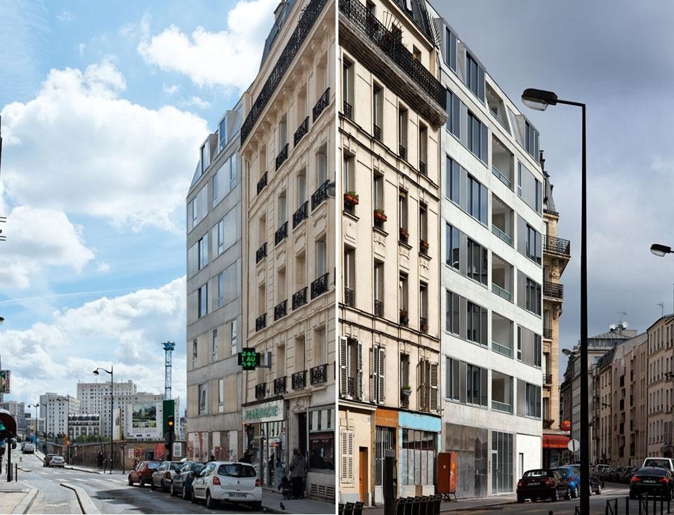 Bourbouze & Graindorge, complesso residenziale con 10 appartamenti, XVIII arrondissement, Parigi
