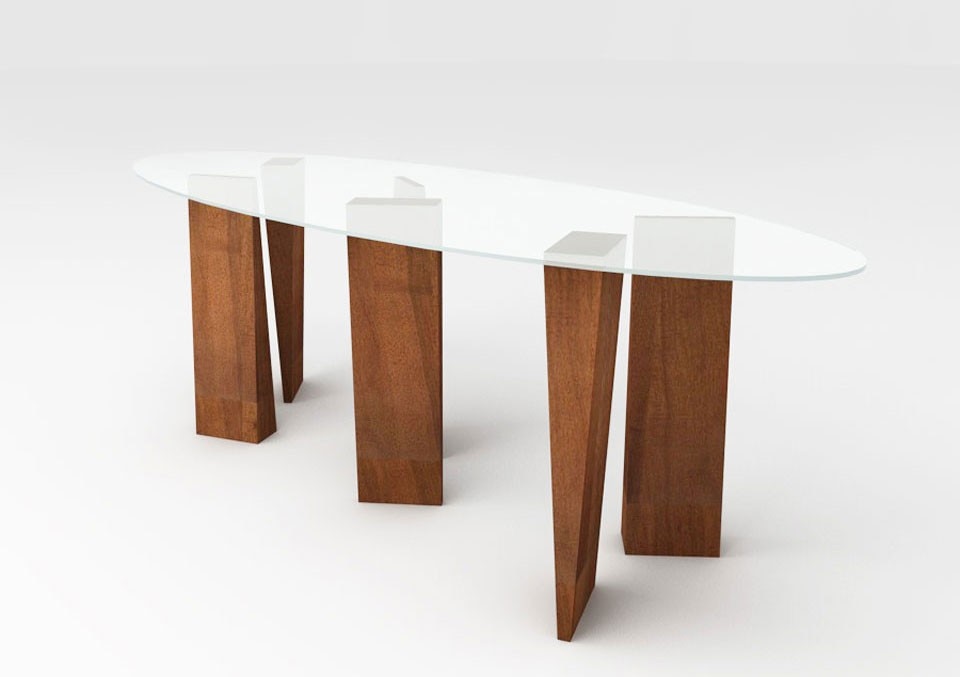 In alto: <i>Ex</i>, Antonio Lo Presti. Sopra: <i>Tavolo Stonehenge</i>, Mauro Lovi. Entrambi all'interno della mostra <i>Tabula Rasa<i> alla Galleria Otto, Firenze