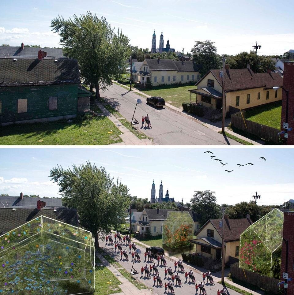 <i>Artfarms</i>, progetto di Terrain Vagues per la riqualifica dei lotti lasciati vuoti nella città di Buffalo