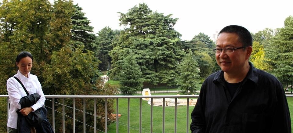 Wang Shu e la moglie Lu Wenyu alla Triennale di Milano