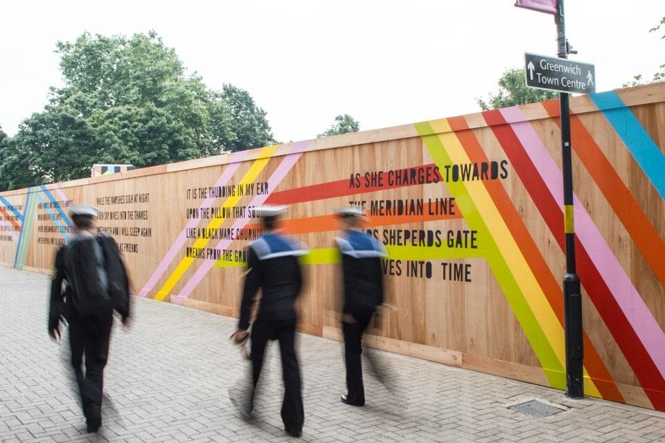 Morag Myerscough: Movement Café, caffè temporaneo e luogo di performance, Greenwich, Londra 2012