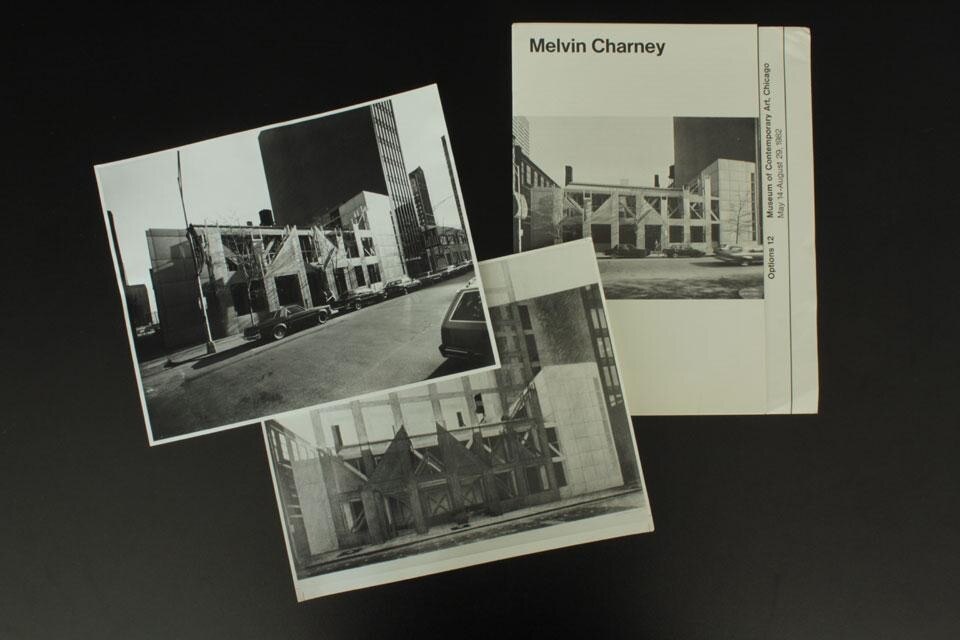<i>A Chicago Construction</i> e <i>Chicago Construction No.6</i>, Melvin Charney (1935-2012). Archivi Domus. Photo Alice Berton