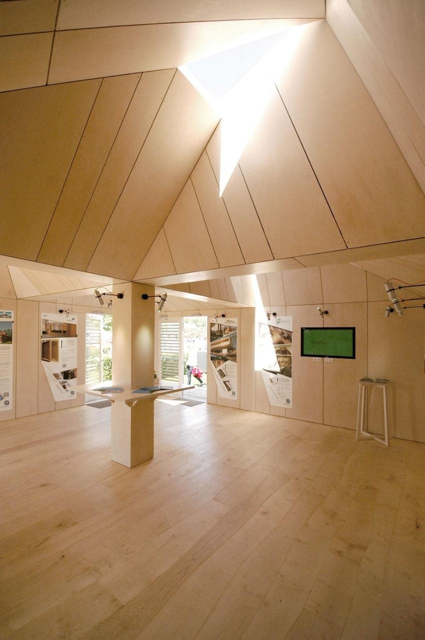 Kuu Architects, Estonian Pavilion, struttura di legno realizzata in occasione del  Floriade 2012, Venlo, Olanda