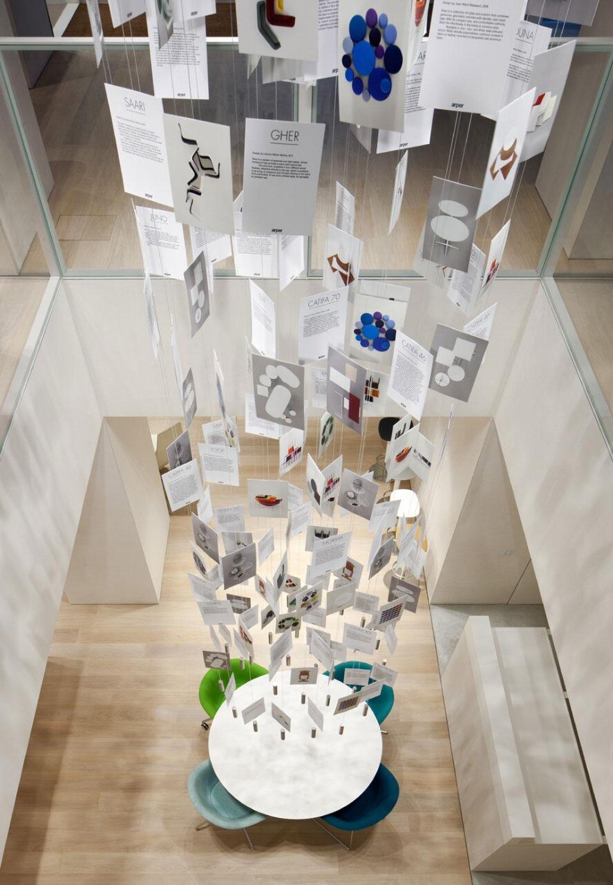 Nuovo showroom Arper disegnato da 6A Architects a Londra. Photo © Andy Stagg