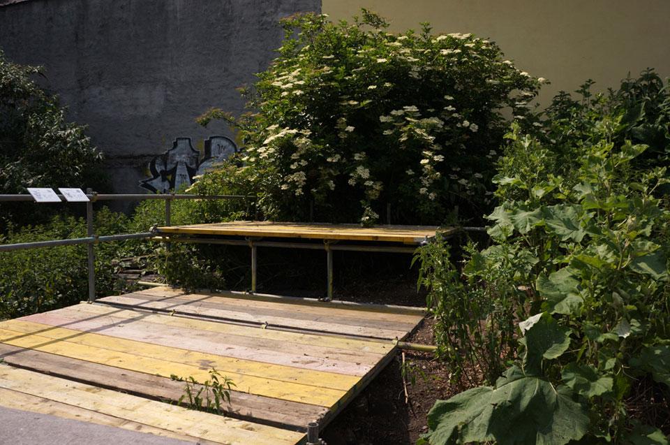 "Parckdesign 2012. Garden", Bruxelles. Vista dell'intervento <em>Garden Bridges</em> del paesaggista Thilo Folkerts 