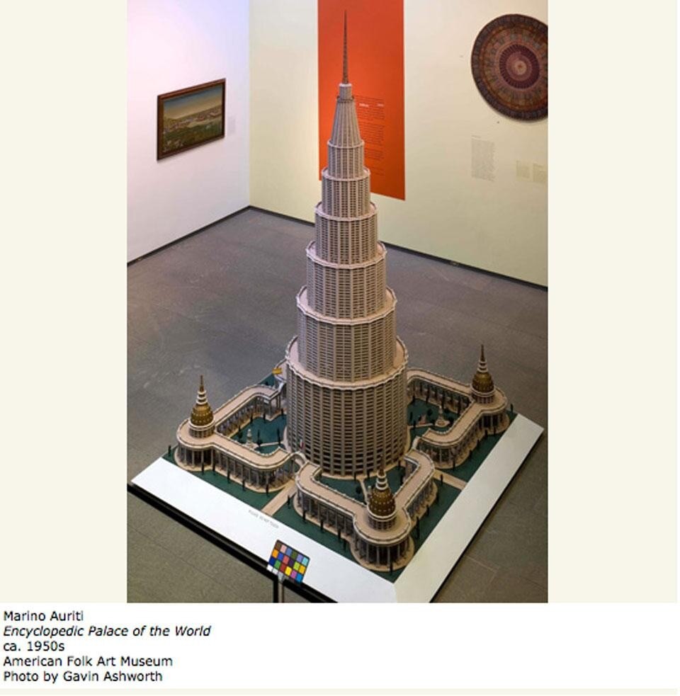 Marino Auriti, <em>Encyclopedic Palace of the world</em>, 1950, American Folk Art Museum, foto di Gavin Ashworth