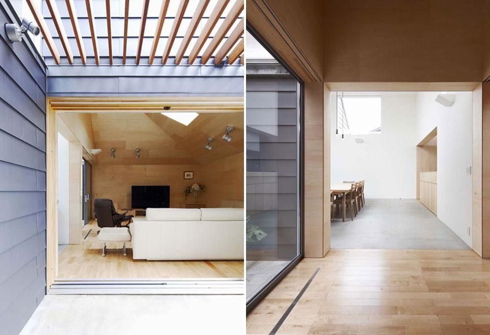 Kazuya Saito Architects, Yagiyama House, casa unifamiliare nel sobborgo collinare di Yagiyama, Sendai, Giappone 2012