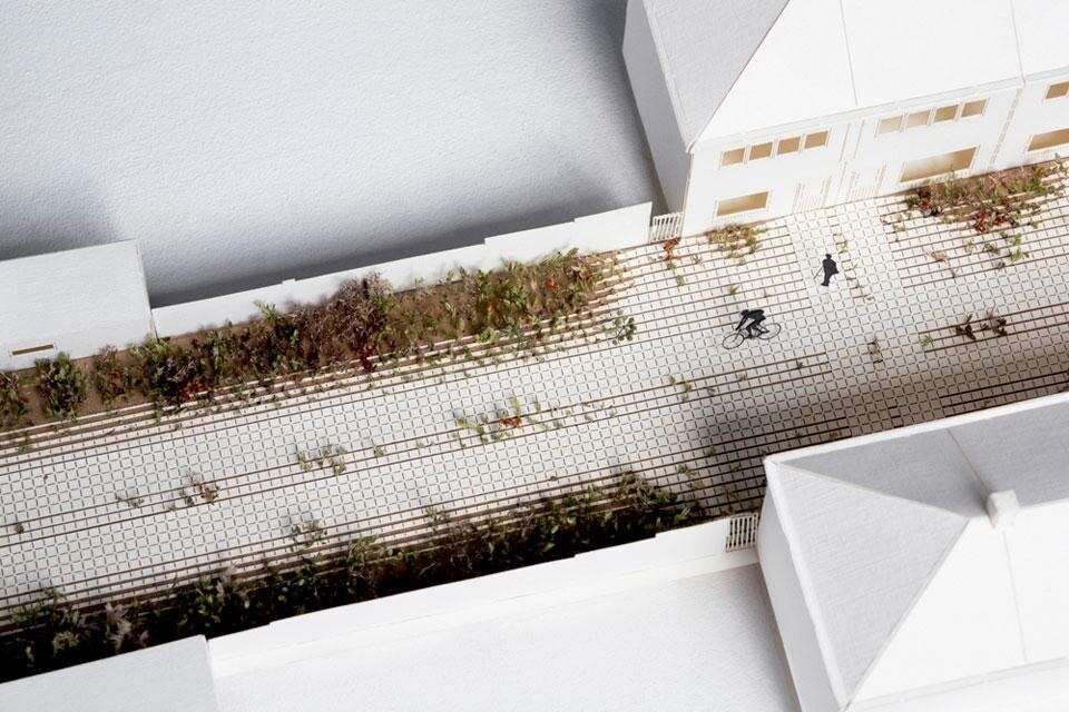 Bennie Meek, <em>Living Pavement</em>, sistema di pavimentazione pensata per migliorare il drenaggio dell'acqua piovana nelle aree urbane