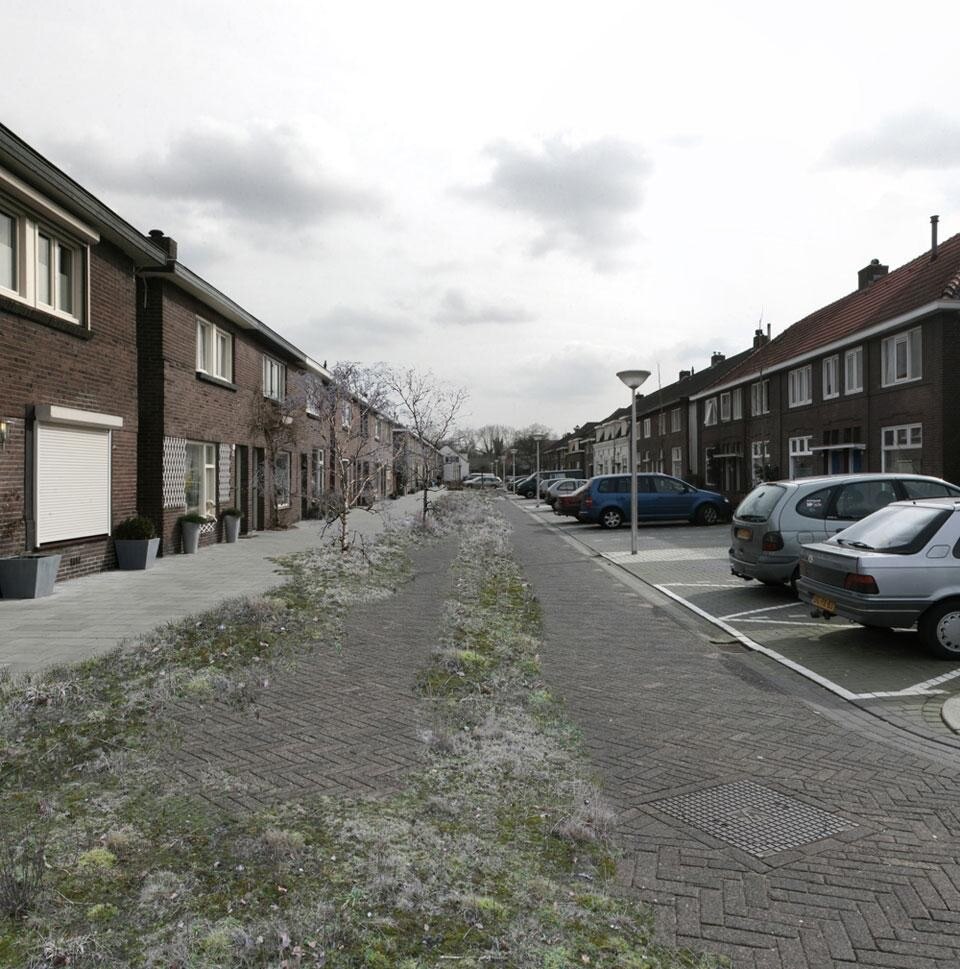 Bennie Meek, <em>Living Pavement</em>, sistema di pavimentazione pensata per migliorare il drenaggio dell'acqua piovana nelle aree urbane