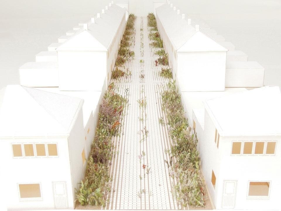 Bennie Meek, <em>Living Pavement</em>, sistema di pavimentazione pensata per migliorare il drenaggio dell'acqua piovana nelle aree urbane