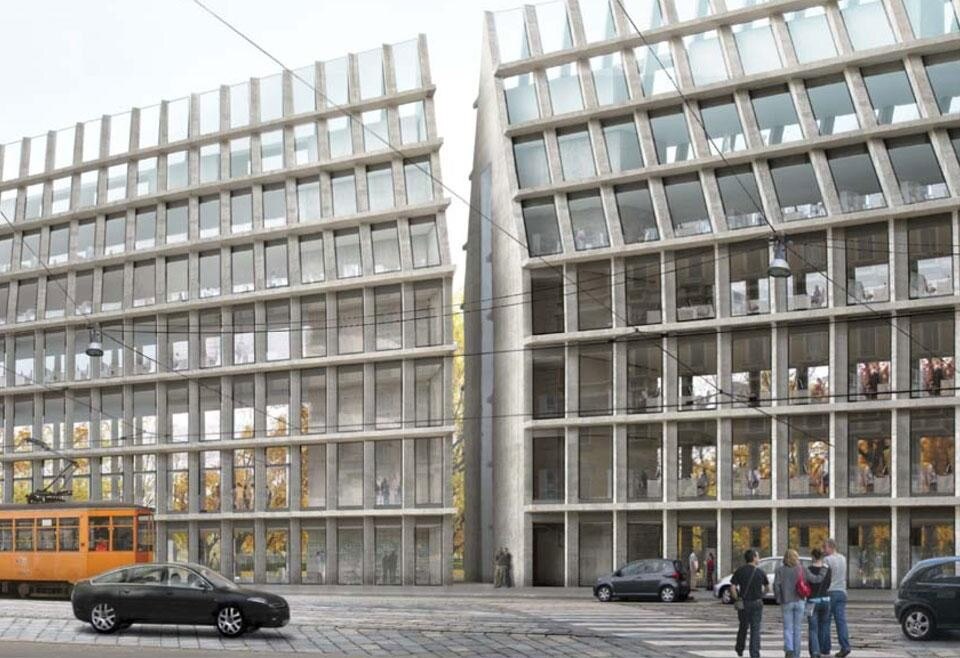 Herzog & de Meuron, Progetto Feltrinelli per Porta Volta, Milano, 2012