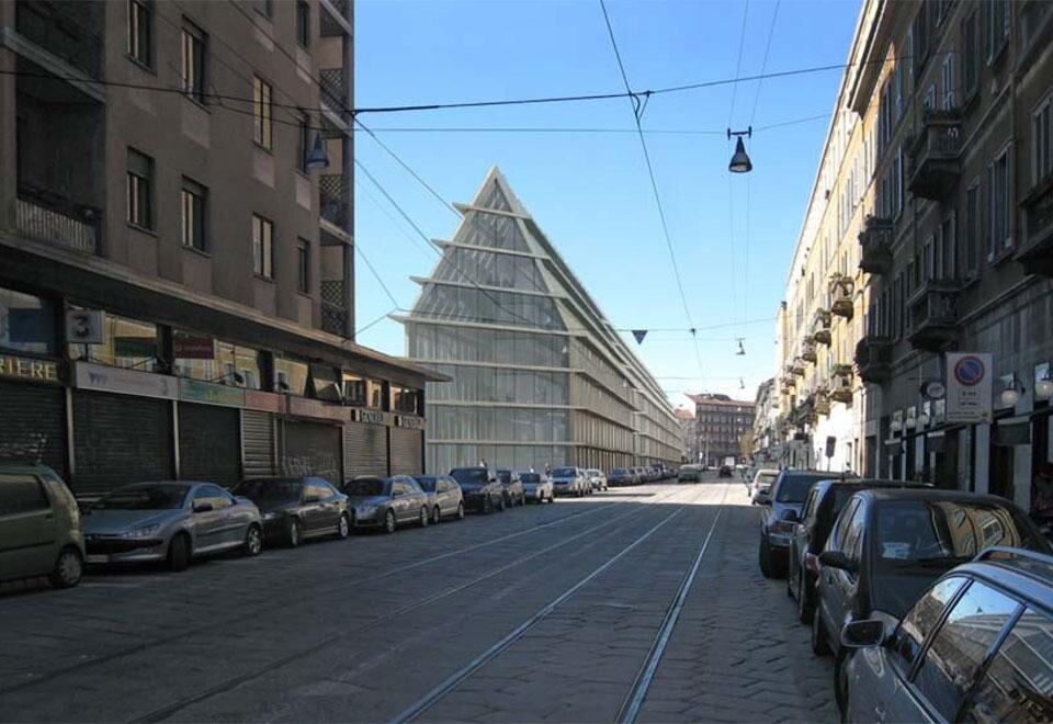 Herzog & de Meuron, Progetto Feltrinelli per Porta Volta, Milano, 2012