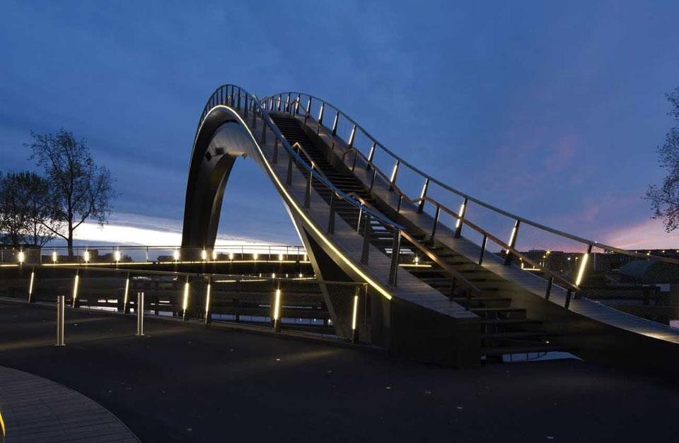 NEXT Architects, Melkwegbrug, Purmerend, Olanda 2012. Foto di Jeroen Musch