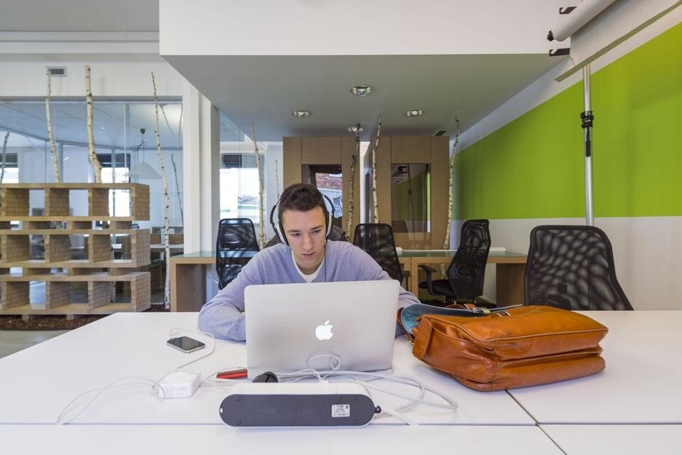 La sede del Talent Garden di Milano, in via Merano 18. Photos Luca Rotondo