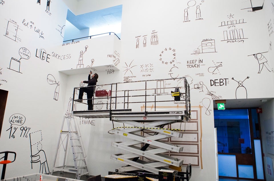 Dan Perjovschi, Unframed, 2013