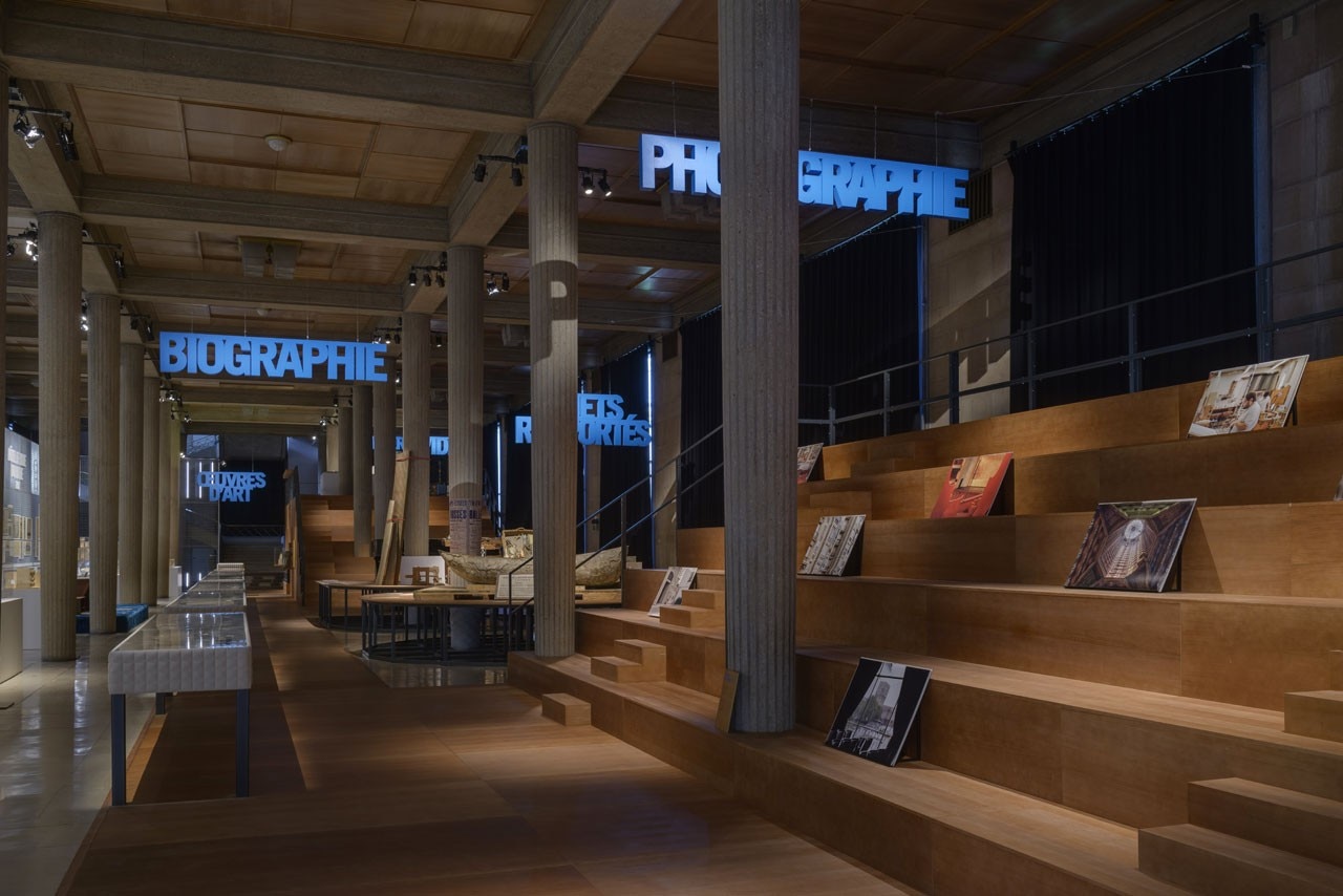 Vista della mostra “Auguste Perret, Huit Chefs d’oeuvre !/? – Architectures du béton armé” a Palais d’Iéna, Parigi