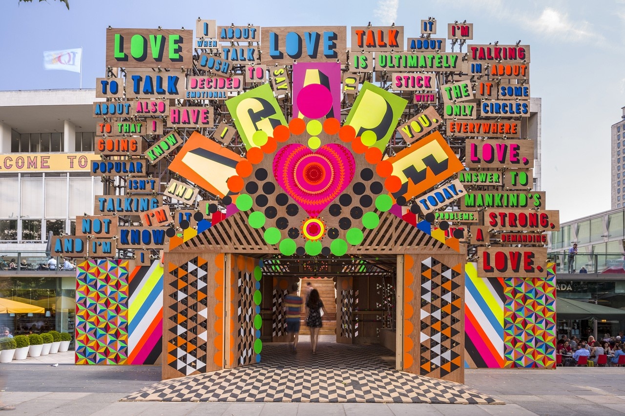 Morag Myerscough and Luke Morgan, Temple of Agape, Southbank Centre
