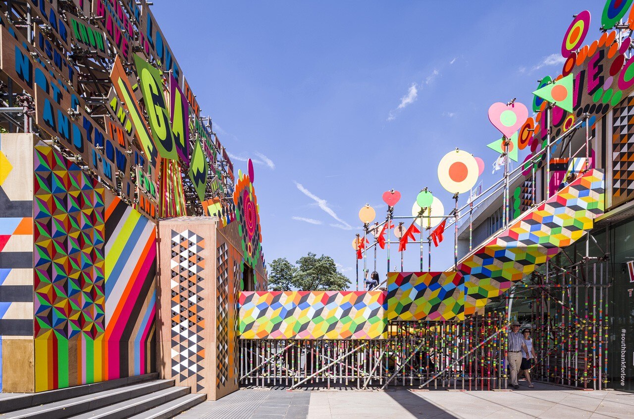 Morag Myerscough and Luke Morgan, Temple of Agape, Southbank Centre