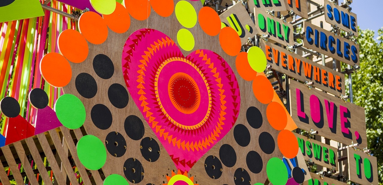 Morag Myerscough and Luke Morgan, Temple of Agape, 2014