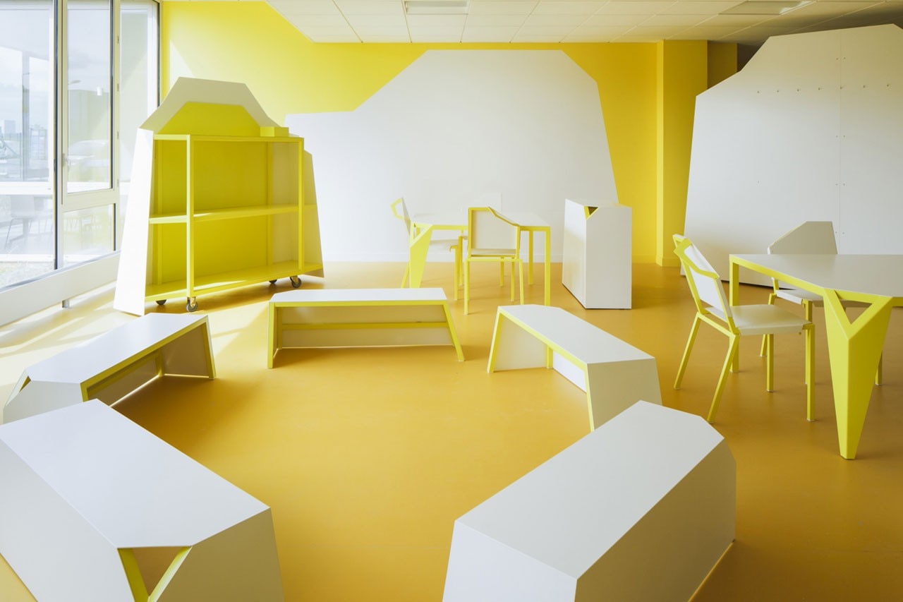 matali crasset, Île Flottante, Lycée des Métiers de l’Hôtellerie Restauration et de la Boulangerie François Rabelais, Ifs, Lower Normandy, France