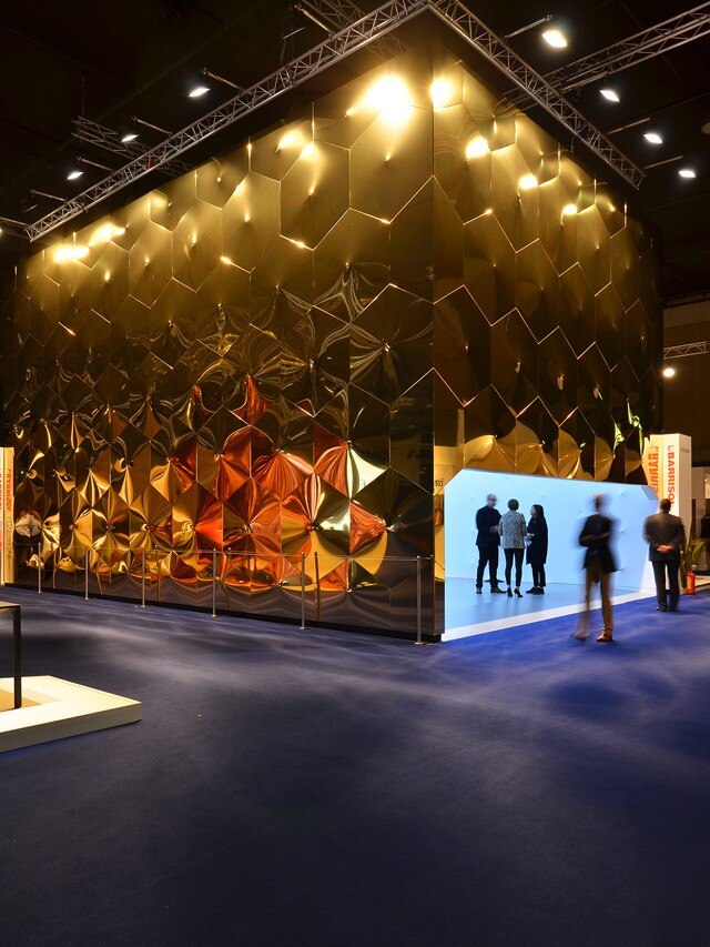 Ross Lovegrove Studio for Barrisol's stand ant Biennale Interieur 2014