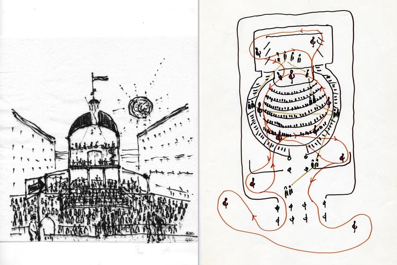 Giancarlo De Carlo, Schizzi inediti