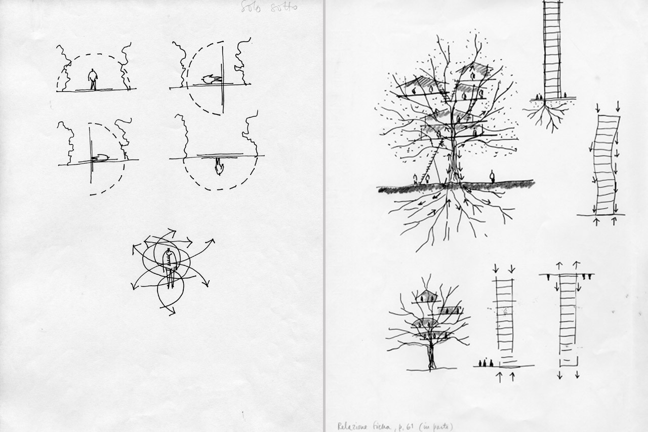 Giancarlo De Carlo, Schizzi inediti