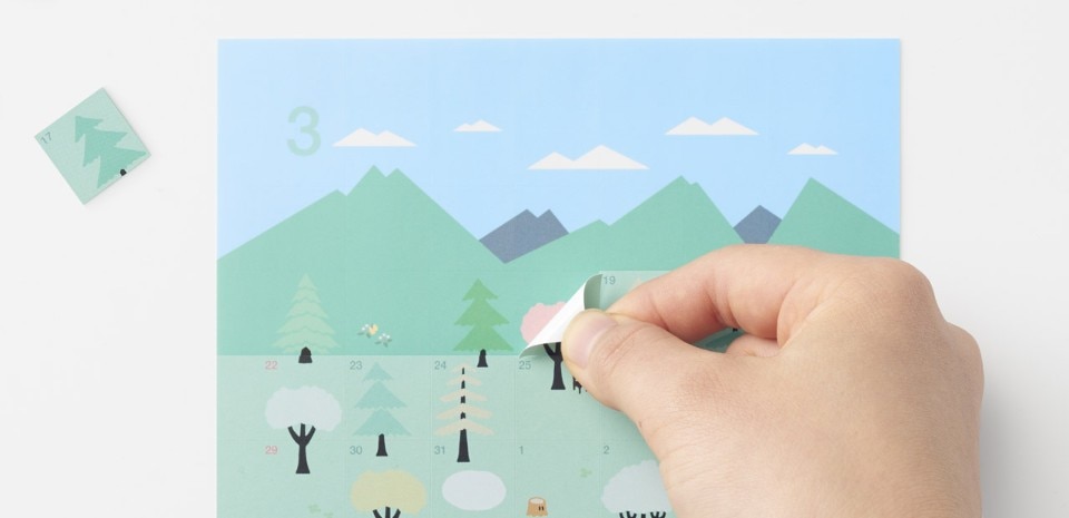 Nendo: Sticker-calender