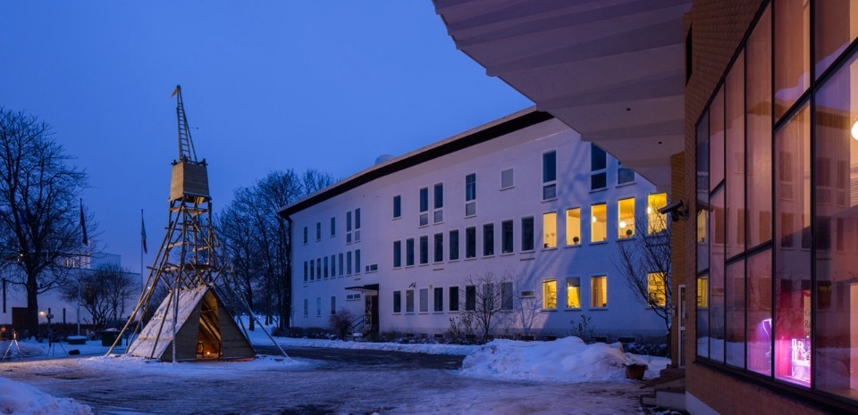 Gio Ponti, Italienska Kulturinstitutet in Stockholm with the sculpture-house by Duilio Forte