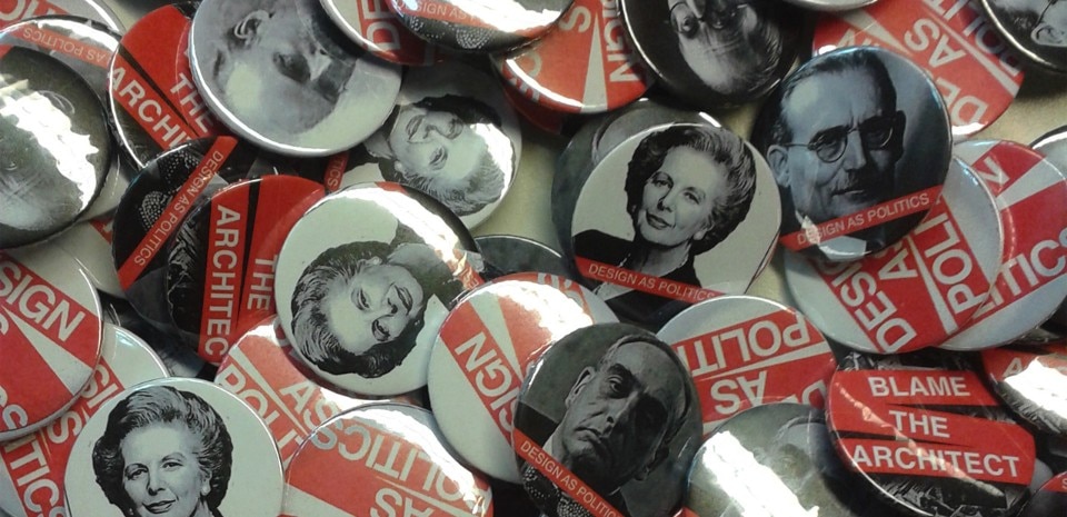 Chair Design as Politics, Collection of badges, 2012