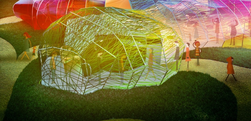 SelgasCano, Serpentine Pavilion 2015, indicative CGI © Steven Kevin Howson / SelgasCano