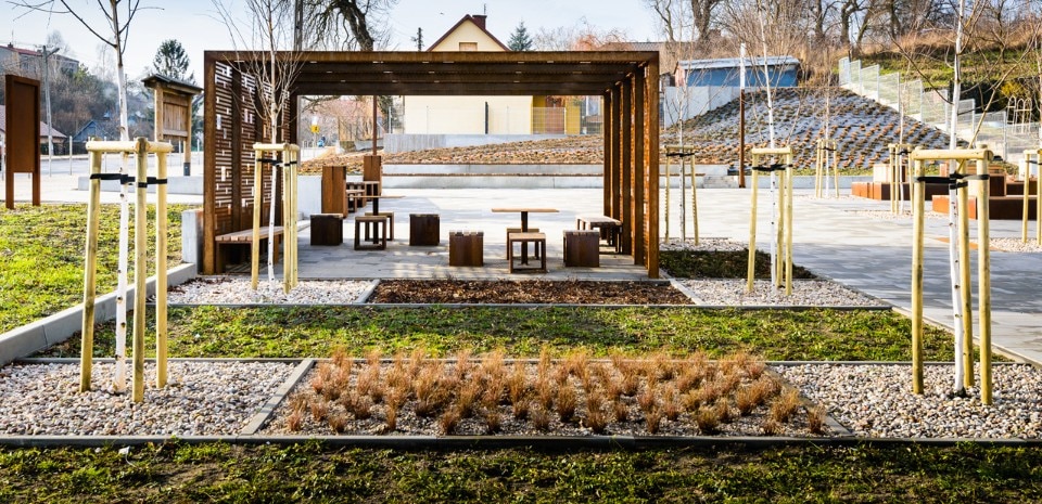 3XA, Public space in Gora Pulawska, Poland