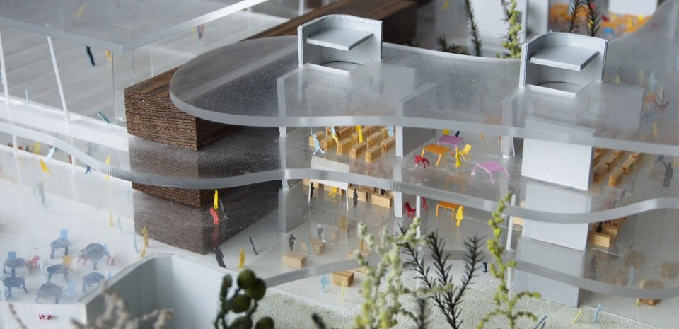 Kazuhiro Kojima + Kazuko Akamatsu, Nagareyama Otakanomori Elementary and Junior High School, Otakanomori Center, Children’ s Library, Chiba, Japan