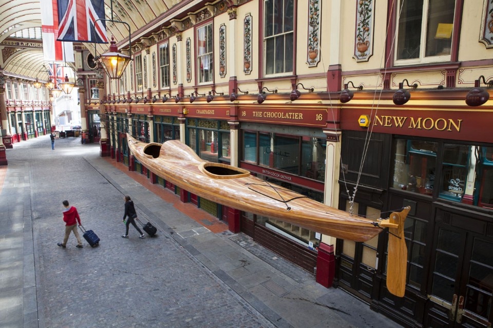 Adam Chodzko, <i>Ghost</i>, Leadenhall Market. Sculpture in the City 2015, Photo Nick Turpin