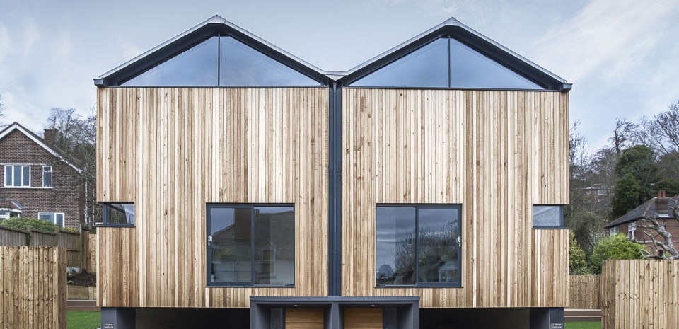 Adam Knibb Architects, The Cedar Lodges, Winchester, Hampshire, UK
