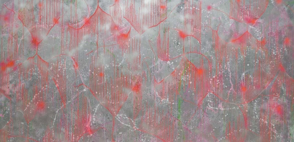 Alberto di Fabio, <i>Elevazione Permutazione</i>, 2011, acrilico e lacche su tela